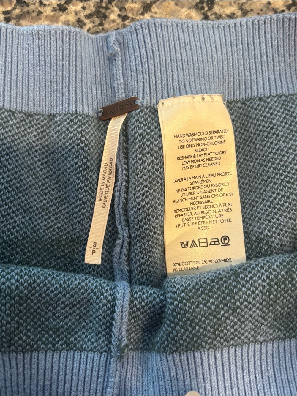 Free People Light Blue micro shorts - Picture 2 of 3